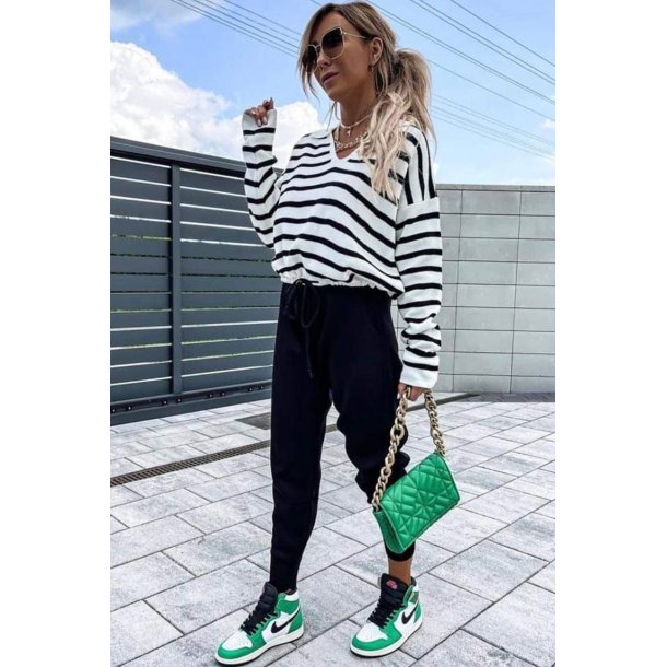 Sort Stribet S�t