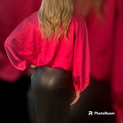 skjorte med ballon �rmer